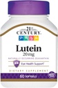 21st Century Lutein 20 mg Softgels - 60 ct, Confezione da 3