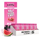 LPS Liquid Collagen & Whey Protein Supplement - Non OGM Drink, Sugar-Free - Promuove la pelle sana & capelli per gli uomini e le donne, l'anguria, la singola dose (100 pacchetti)