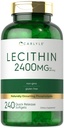 Carlyle Lecithin Supplemento | 2400mg | 240 Softgel Capsule | con Naturally-Occuring Phospholipid | Non OGM, Gluten Free