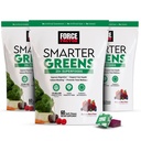 FORCE FACTOR Smarter Greens Superfood Chews, 3-Pack, Verdi e Superfoods con Probiotici, Antiossidanti e Fibra, Greens Supplemento alla Digestione di supporto, Ossido Nitrico, e Energia, 180 Chews