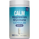 Naturale Vitalità Calma, Magnesio Glycinate Supporta Bone, Muscolo, Cuore, & Nerve Salute, Non OGM, Vegan, Gluten Free 180ct