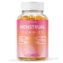 Gummie mestruali per le donne può aiutare il sostegno Bloating, periodo sollievo | pianta-based | Cramp Bark, Magnesio, Chaste Berry | Vegan | Arancione 60ct