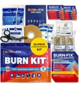 BurnFix® Burn Kit First Aid for Burns Emergency – 26-Piece Burn Treatment with Cooling Gel, Dressings & Gloves – Cucina, Sunburn, Chemical & Scald Relief – Casa, ufficio, viaggio