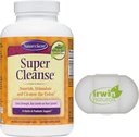 Natura Segreto Super Cleanse Extra Strength Toxin Detox & Gentle Eliminazione Total Body Cleanse, Digestivo & Colon Health Support, 200 compresse, con un caso di pillole