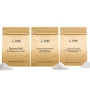 Ingredienti originali puri Bicarbonato di potassio, Cloruro di calcio, & Bundle di sale di Epsom, (1lb) Cassetta di sicurezza alimentare, pulizia e cucina