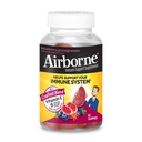 Airborne 750mg Vitamina C Gummies Per Adulti, Integratore di Supporto Immune con Potenti Antiossidanti Vitamine A C & E - 63 Gummies, Mirtillo Pomegranato Flavor