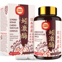 Lumbrokinase 100mg (Max Activity 1,000,000 LKU),Nattokinase 100mg-2,000 FU di attività e rosso lievito di riso 300mg, Potente Lumbrokinase Enzimi Supplemento per circolatorio,Cognizione,60 Capsule(Pack di 1)