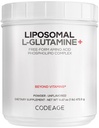 Codeage Liposomal L-Glutamina Polvere - L-Glutamina ad alta potenza 5.000 mg per porzione - 3 mesi di fornitura - Liposomal Delivery, Aminoacido Free-Form, Glutamina non aromatizzata - Non-GMO Gluten-Free - 16.67 oz