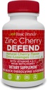 Brand di base – Difensore di ciliegie di zinco - 100 Lozenges - Natural Cherry Flavor Zinc–Lozenges - Boost immunitario, Rilievo Freddo, Non OGM, Acetato di zinco & Vitamina C - 2-Pack