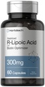Horbäach Stabilized R-Lipoic Acid 300mg | 60 capsule | con Biotin Optimizer | Non OGM, Gluten Free | Na-RALA Supplement