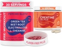 Pillole pre allenamento e Creatina HCL pillole Bundle - Energia senza fine, crescita del muscolo, Endurance, pompa, nessun Crash, nessun Jitters, nessun Bloat | 30 Pre Workout Servings, 75 Creatina HCL Servings per le donne e gli uomini