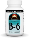 Fonte Naturals Vitamina B-6, 100 mg Supporto del sistema immunitario - 250 compresse