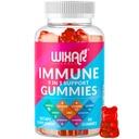 9 in 1 Supporto Immune Gummies con Elderberry, Vitamina C&D, Zinco, Turmerico, Ginger, Echinacea, Astragalus & Sea Moss for Immunity Supplement - 60 Gummies