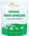 Polvere di Spirulina verde - Superfood a base di piante - alghe di colore blu-verde, No Fishy Smell, Natural Food Coloring per Smoothies & Protein Drinks - USDA Organic, Vegan, Gluten Free