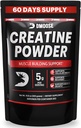 Polvere di Monoidrato di Creatina di DMoose - Polvere di creatina per il guadagno del muscolo & il supplemento di recupero - 300g per Serv (5g) 2 Scoops - 60 Serve