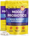 InnovixLabs Mood Probiotic per le donne e gli uomini, Clinically Studied Digestive & Mood Support Supplement, Lactobacillus helveticus Rosell-52ND & Bifidobacterium longum Rosell-175, 60 Capsule