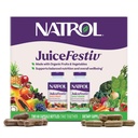 Natrol JuiceFestiv, Vitamine e Integratori per Nutrizione e Benessere, Antiossidanti per la Salute Cellulare, 60 capsule (2-Paese), Fino a 30 giorni di fornitura