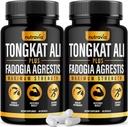 (2 Pack) Tongkat Ali Fadogia Agrestis for Men Supplement, Maschio Nitric Oxide Booster Longjack Tongkat Ali Extract Powder Vitamins Test Pompa Flow Performance Blend Tongkat-Ali per le donne (120 capsule)
