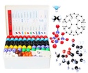 Kit di modello molecolare (444 pezzi), Set di studenti o insegnanti per l'apprendimento della chimica organica e inorganica, Motivate Enthusiasm per l'apprendimento e lo sviluppo dell'immaginazione dello spazio, un set di fullerene