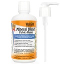 Liquido di miscela minerale Fulvic Humic con pompa – Supplemento acido Fulvic con 70+ minerali Trace, elettroliti per il recupero, equilibrio & energia, 32 Oz