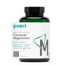Supplemento complesso Puori Magnesio - Alto assorbimento Magnesio Taurinate & Gluconate, Zinco, Vitamina B6 & Acido Malico per il supporto del sonno, Immune & Bone Salute & Recupero del muscolo - 120 capsule vegane
