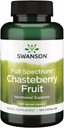 Swanson Chasteberry Fruit - Integratore di erbe Promuovere la Salute delle donne & Menopausal & Supporto mestruale - May Support Balance & Skin Health - (120 capsule, 400mg ciascuno)