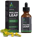 Gocce organiche di Mullein per la salute respiratoria – supporto polmonare naturale, senza alcool, vegano, non OGM, estratto di erbe, 2 fl oz (60ml) aiuto naturale del sonno & supporto immunitario
