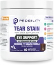 Nootie Progility Tear Stain Supplemento per Cani, Advanced Eye Health Formula, Aiuta a ridurre le macchie di Tear, 80 Chews, Venduto in oltre 5.000 Vet Clinics e Pet Stores in tutto il mondo
