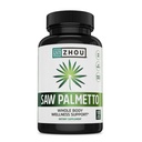 Zhou Saw Palmetto Supplemento per gli uomini - Premium Complex, Formula avanzata, Extra Forza 450mg Saw Palmetto Berry Per Capsule - 100 Capsule Vegetariani