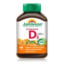 Jamieson Natural Tangy Arancione Chewable Vitamin D 1000IU 100 compresse