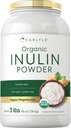 Carlyle Organic Inulin Powder 48oz | Fibra Prebiotica di Gerusalemme Artichoke | Vegan, Vegetariano, Non OGM & Gluten Integratore Libero