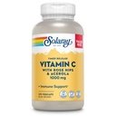 SOLARAY Vitamina C 1000mg Timed Release Capsule con Rose HIPS & Acerola Bioflavonoids, Two-Stage for High Absorption & All Day Immune Function Support, 60 Day Guarantee, 275 Servings, 275 VegCaps