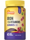 Sundance Iron Gummies | Plus B-Vitamins | 45 Vegan Gummies | Grape Flavor | Vegan, Non OGM e Gluten Free Supplement