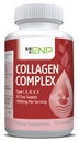 ENP Collagen Complex, tipo I, II, III, V e X, derivato da sorgenti non vegane, Joint Comfort, Flessibilità e Bone Strength, 90ct, 30 Day Supply