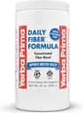 Yerba Prima Daily Fiber Formula - 20 oz Polvere - Unflavored, miscela concentrata di Soluble/Insoluble, Psyllium Seed Husks, Acacia Gum, Fibra di Mela per Bulk - Supplemento di carica alimentare - Regolarità