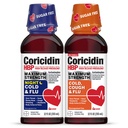 Coricidin HBP Massima resistenza Freddo & Flu Day & Notte Doppio liquido senza zucchero, Decongestant-Free Medicina Fredda per gli adulti con alta pressione sanguigna -12 Fl Oz (Pack of 2)
