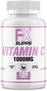 FXSUPPS Vitamina C 1.000mg 200ct (1 Confezione di 200 compresse) | Vegan-Friendly Vitamin C Supplemento per gli uomini adulti e le donne | Supporta il sistema immunitario, migliora il umore e migliora la salute della pelle