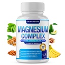 Magnesio Complesso 7 Integratore di Magnesio Elementale 1000mg – Magnesio Glycinate, Citrato, Malato, Taurate, Ossido, Aspartato, Orotate Non OGM 90 Capsule