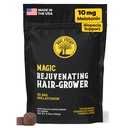 Doc Itchy ringiovanente Hair-Grower Dog Pet Chews | Melatonina 10mg per cani | Hair Growth Booster | Senior Dog Energizer | Calming | Medical-Strength | Food Allergy Safe | Vegan | 90 Count