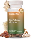 Leoni Mane Supplemento capsule con Estratto di Reishi – 2000mg Lions Mane Mushroom Forza con Chaga, Shiitake, & Maitake per Clarity mentale, Memoria, & Supporto immunitario, Cresciuto negli Stati Uniti