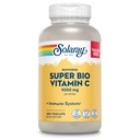 Solaray Super Bio Buffered Vitamin C 1000mg, Two-Stage, Timed Release Vitamin C con Bioflavonoidi, Integratore di Supporto Immune - Alta Assorbimento, Vegan, Garanzia di 60 giorni, 180 Serve, 360 VegCaps 140