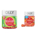 Anelli gommosi del metabolismo OLLY, Aceto di sidro di mela, Vitamina B12, Cromo e Probiotico + Gomma prebiotica, Supporto digestivo e salute del fegato, 500 milioni di CFU, Fibra