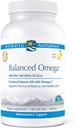 Nordic Naturals Pro Balanced Omega - Olio di pesce e olio di semi di Primrose, 240 mg EPA, 160 mg DHA, 76 mg GLA, Supporta l'equilibrio ormonale e pelle sana*, 180 Gel Morbidi