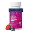 Microbiome Labs MegaSporeBiotic Kids Probiotic - Spore Based Gummy Probiotics for Kids - Supporta Gut Health & Immunity con Bacillus Probiotic Blend - Berry Flavored (30 Gummies)