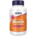 NOW Integratori Alimentari, Biotina 10 mg (10.000 mcg), Forza Extra, Produzione Energetica*, 120 capsule di Veg