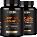 Curcumina erboristica con BioPerine Black Pepper e 95% Curcuminoids - Integratori erboristici ad alto assorbimento 1300mg per la salute di Hearth - Non-GMO, Gluten Free - 240 Capsule