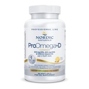 Nordic Naturals ProOmega-D, Limone Flavor - 60 Gel Morbidi - 1280 mg Omega-3 + 1000 IU D3 - Olio di Pesce ad alta potenza - EPA & DHA - Cervello, Occhio, Cuore e Salute Immune - Non-GMO - 30 Serve