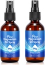 Spruzzo dell'olio di Magnesio Topical, Spruzzo dell'olio di Magnesio puro per i piedi, 100% puro, assorbimento rapido - Fonte naturale con potente miscela di oli essenziali 2.02 fl oz (2 Fl Oz (Pack of 2))
