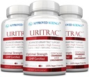 Approved Science® UritracTM - Supporto UTI - Mirtillo, D-Mannose, Lingonberry - Vegan Friendly - 60 capsule per bottiglia - Confezione da 3