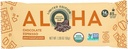 Aloha Organic Chocolate Espresso Protein Bars, 14g Plant-Based Protein, 85mg Caffeina, USDA Certified Organic, Gluten Free & Non-GMO, 1.98 Oz (Pack of 12)